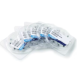 Ferrules, Capillary, Graphite, for Compression-Type Fittings, 1/16" x 0.8 mm ID, 50-pk.