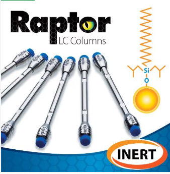 Raptor Inert ARC-18, 2.7 µm, 100 x 2.1 mm HPLC Column
